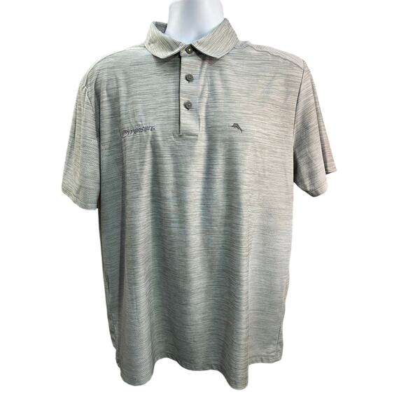 Tommy Bahama Polo Islandzone size Large Pursuit Boats Logo Offshore Fishing - Picture 1 of 9